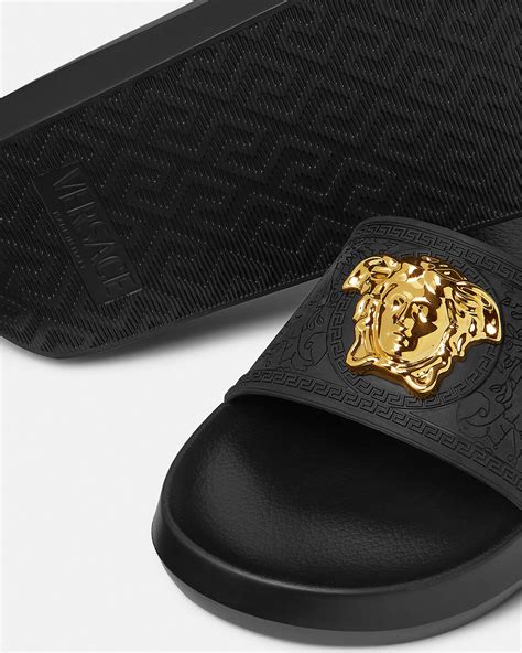 black versace kids shoes|Versace slides girls.